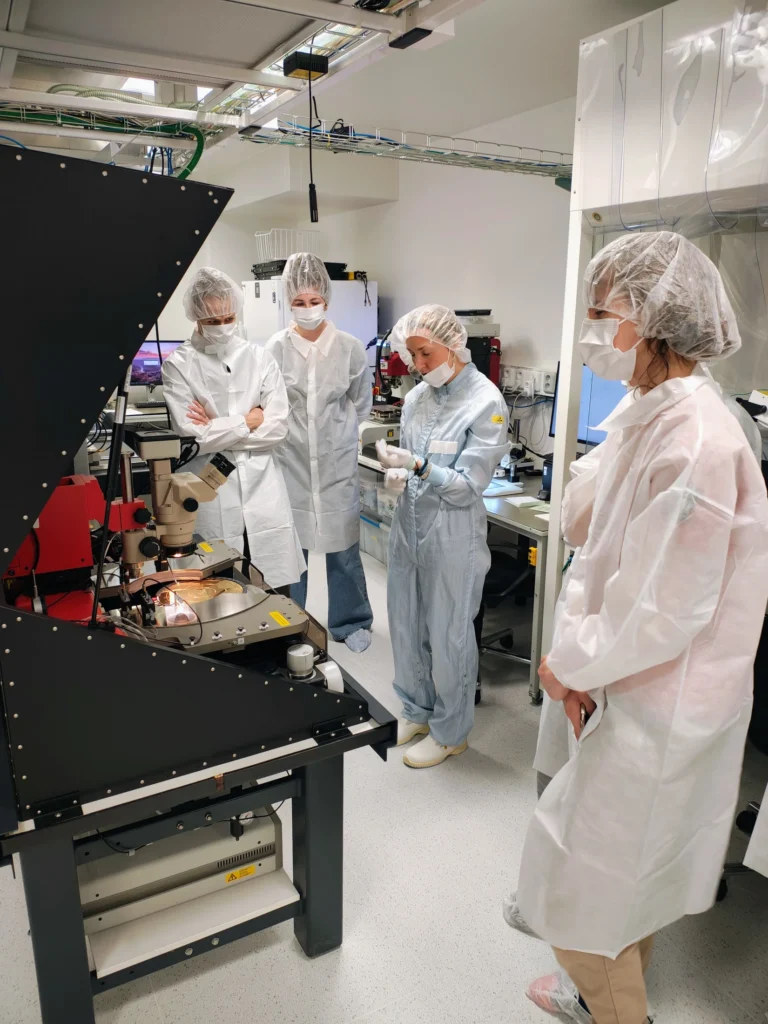 Students visiting a specialist laboratory