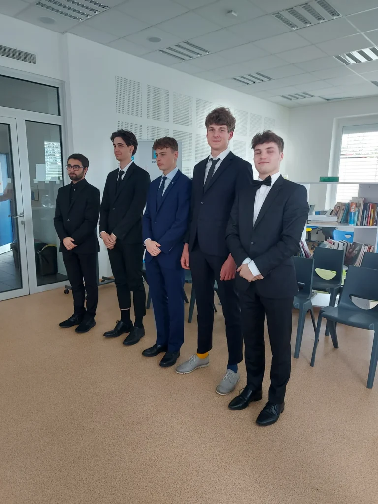 ITG students in formal attire at their graduation exams
