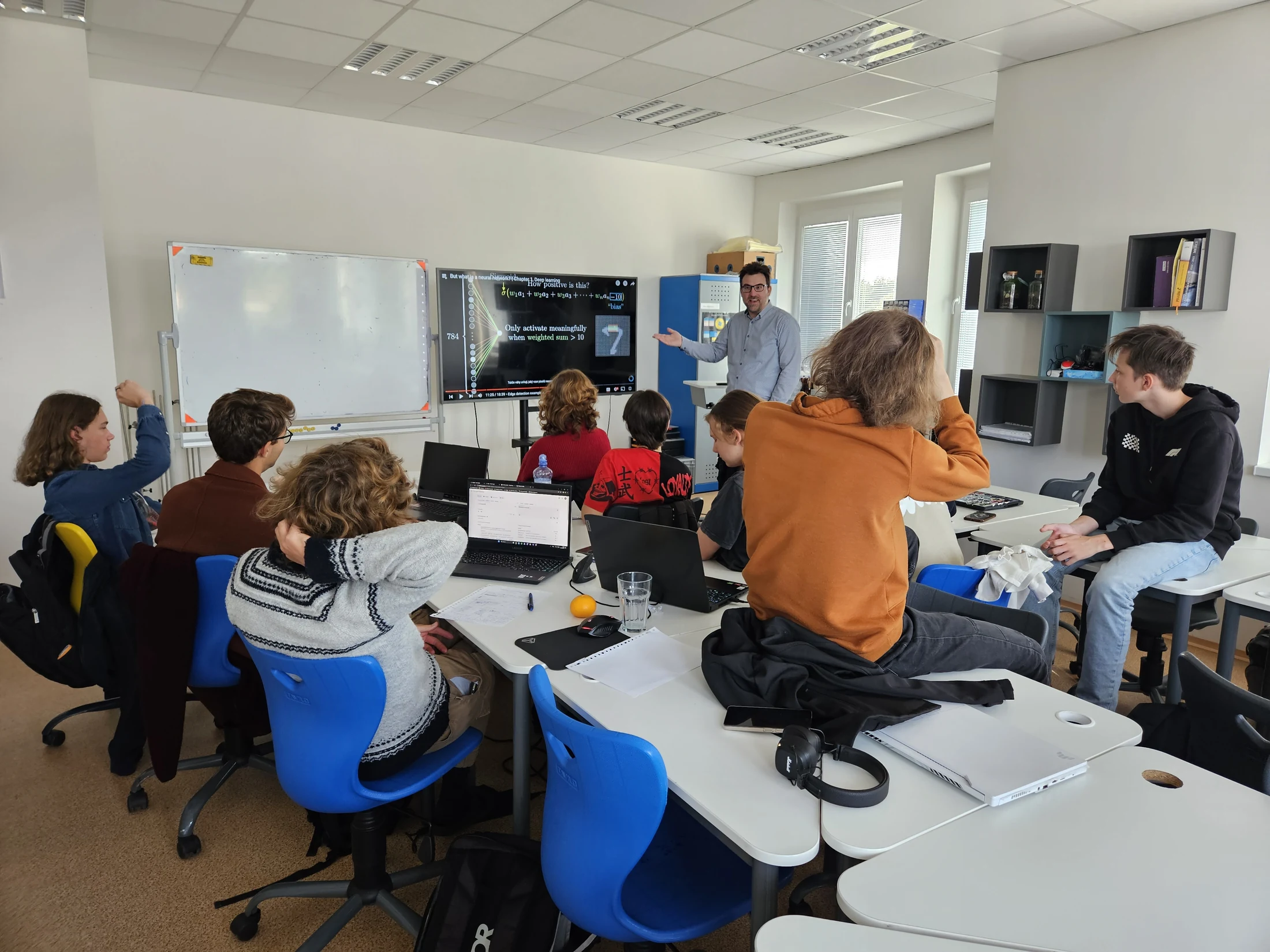 Students in an optional ADVANCED class
